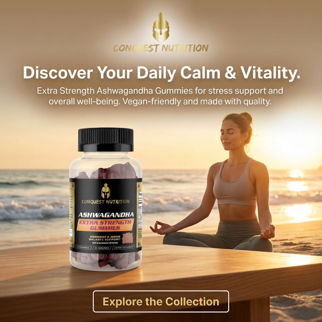 Ashwagandha Extra Strength Gummies – 60 Vegan Gummies for Enhanced Wellness