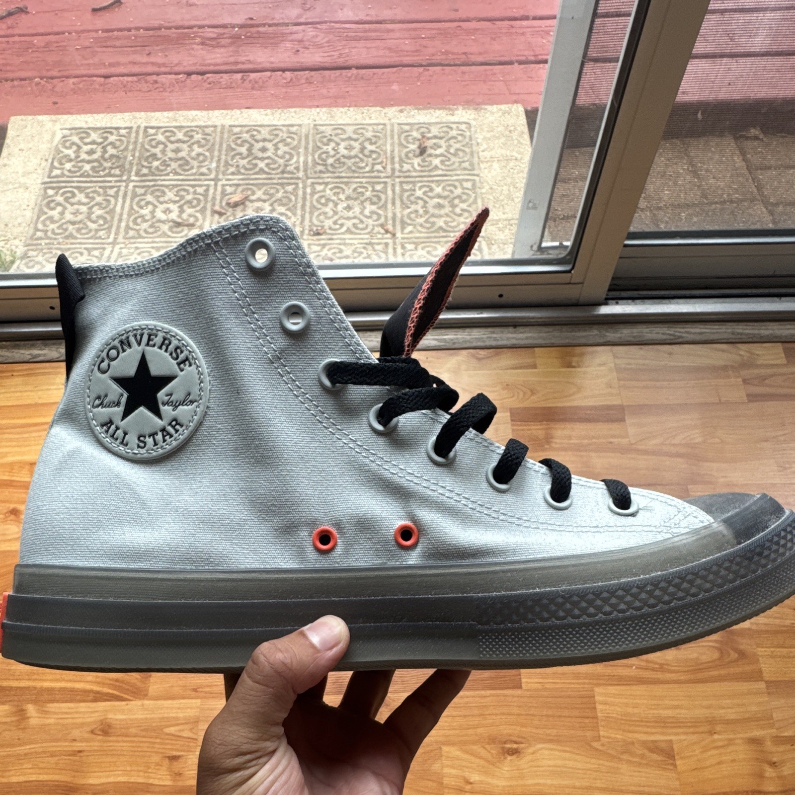 Converse Chuck Taylor All Star CX High Top Light Silver/Black/Wild Mango 172807C