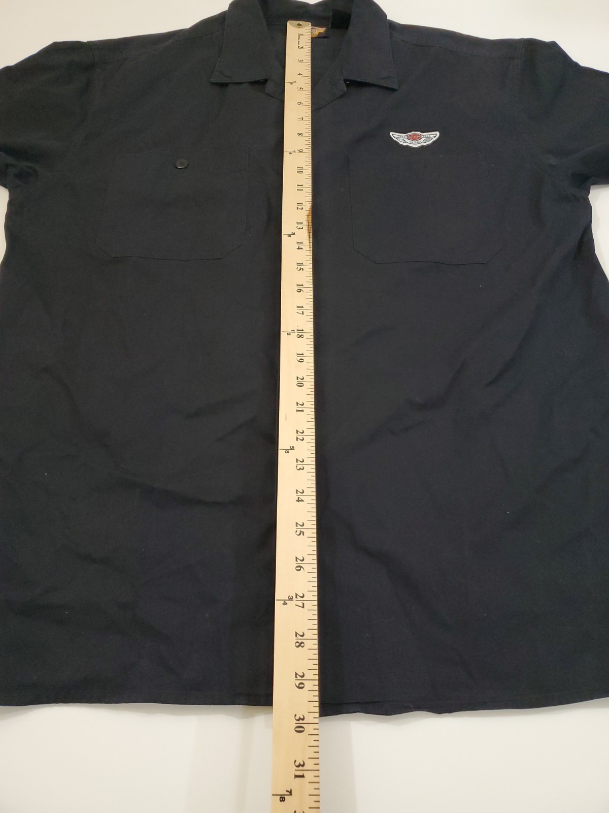 Harley Davidson Size Large Black 100 Years 1903-2003 Short Sleeve Button Down