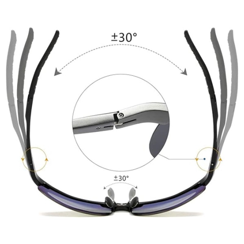 Aluminum HD Polarized Photochromic Sunglasses Men Driving Sport Outdoor Glasses