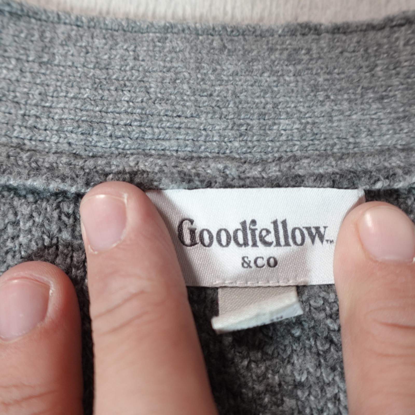 Fisherman Cardigan Mens Small Gray Sweater Goodfellow Grandpa Knit Stripe Preppy