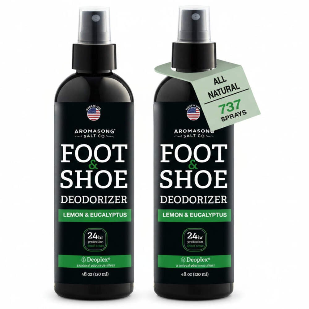 Aromasong Natural Shoe Deodorizer and Foot Spray – 2-PACK