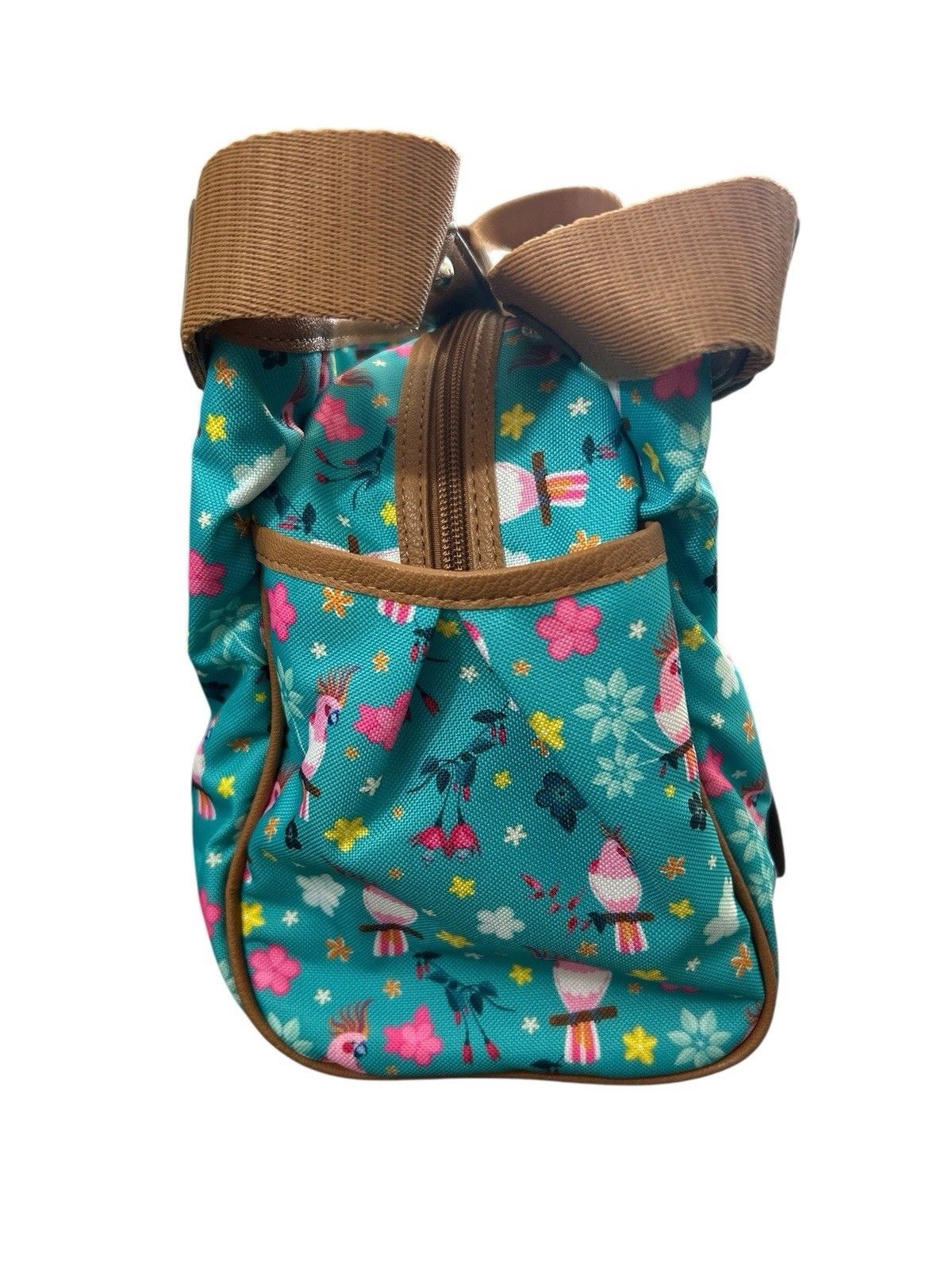 LILY BLOOM Landon Satchel Parrots In Paradise 3 Compartments Eco Friendly NWT