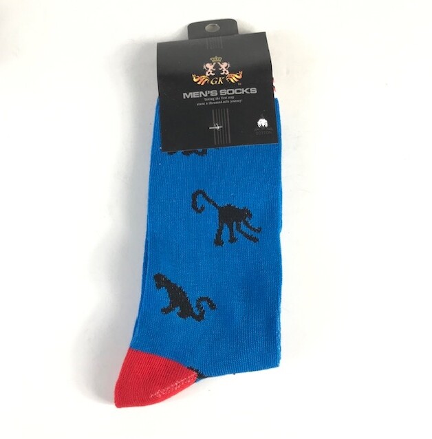 GK Men’s Novelty Socks Assorted Colors Designs Mid-Calf Shoe Size 10-13