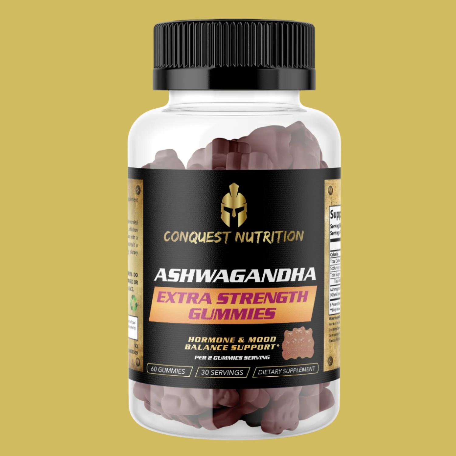 Ashwagandha Extra Strength Gummies – 60 Vegan Gummies for Enhanced Wellness