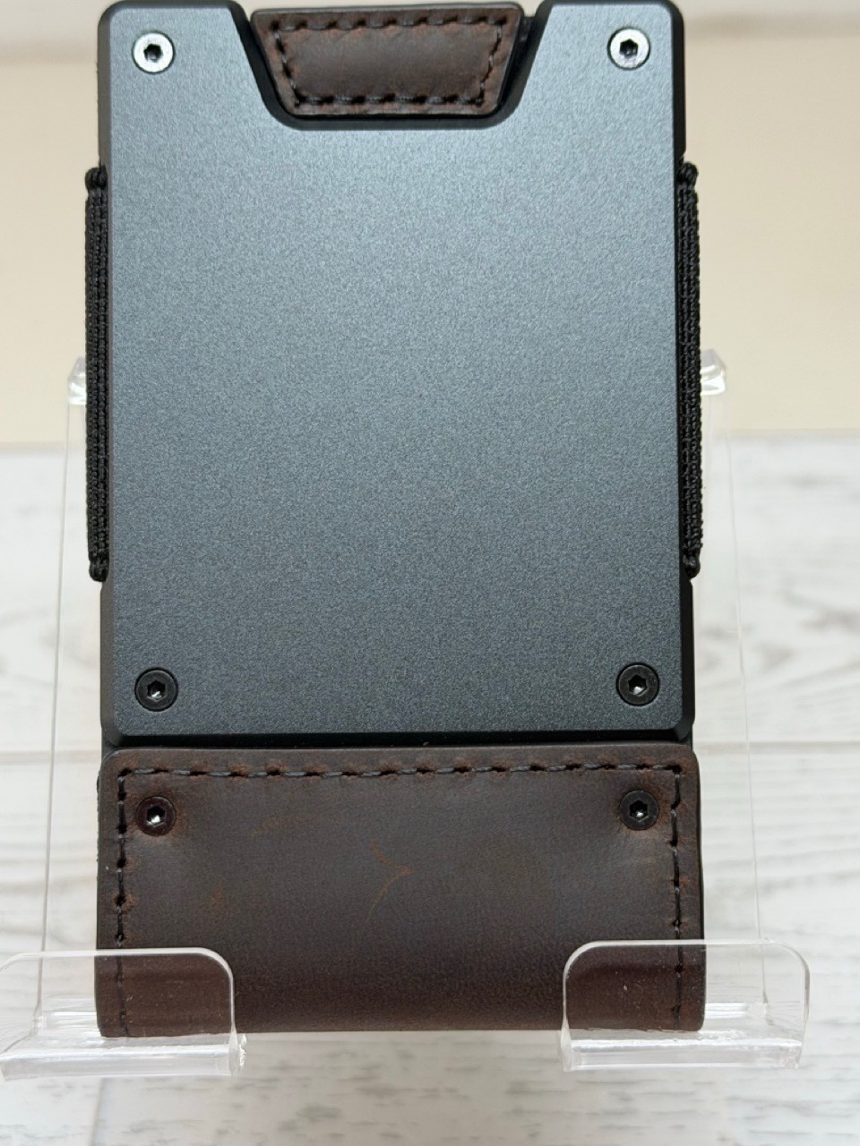 MENS WALLET METAL CARD HOLDER CASH STRAP MINIMALIST PULL TAB WALLET-CUSTOMIZE IT