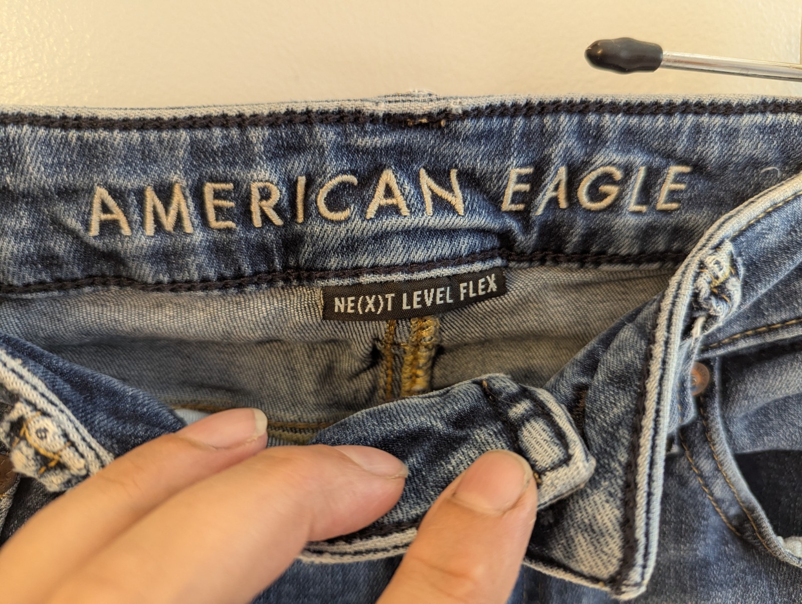 American Eagle Men’s Next Level Flex Slim Straight Blue Denim Jeans 29×32