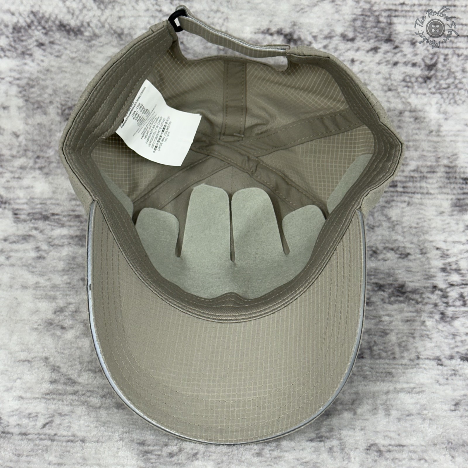 NWT New Balance 6 Panel Performance Hat Cap Adjustable Sea Salt Beige LAH13002