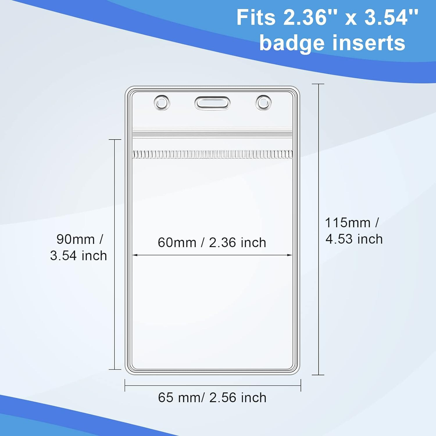 Portrait Style Badge Holders