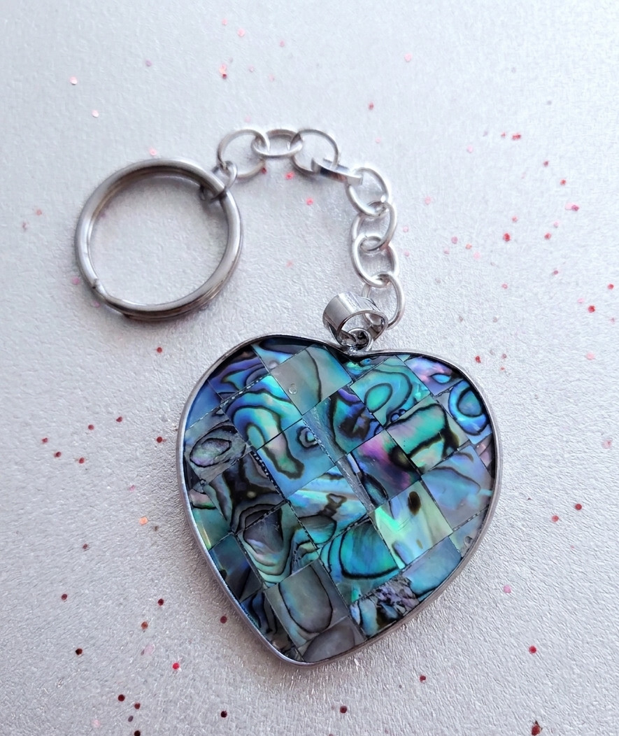 Heart in Blues Fashion Keychain | Boho Fashion Charm Accessory