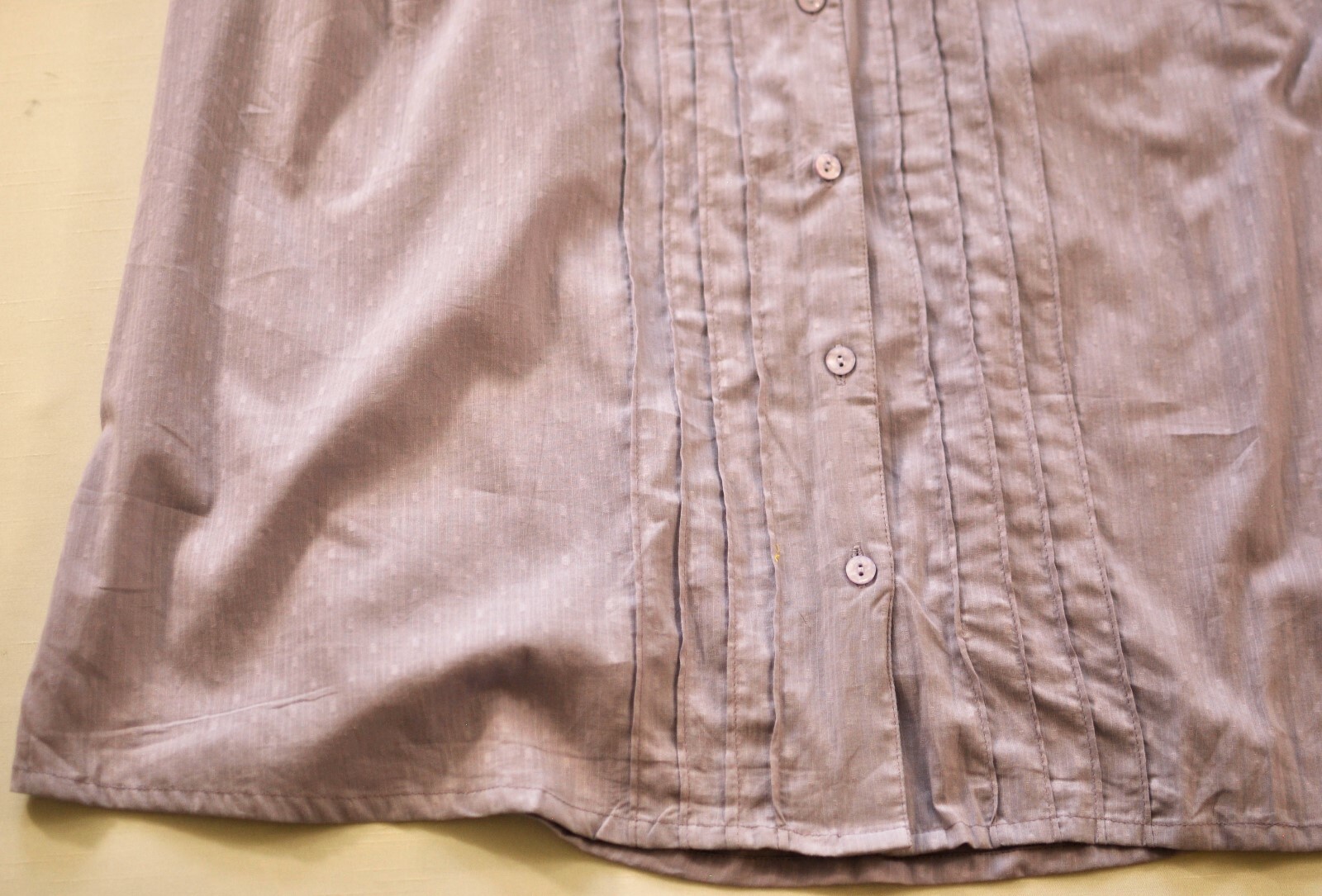 women’s ONLY NECESSITIES light purple 3/4 sleeves blouse size 1X 100% cotton