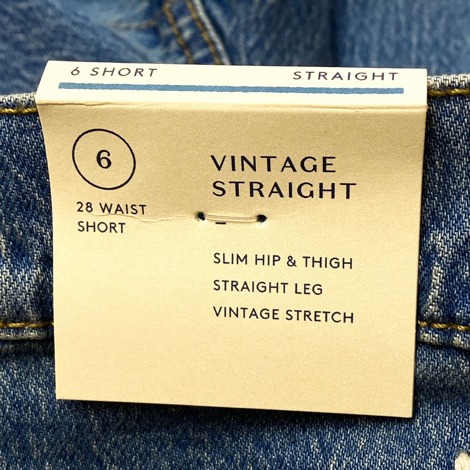 Universal Thread Womens Size 6S Vintage Straight Jeans Pockets Light Wash