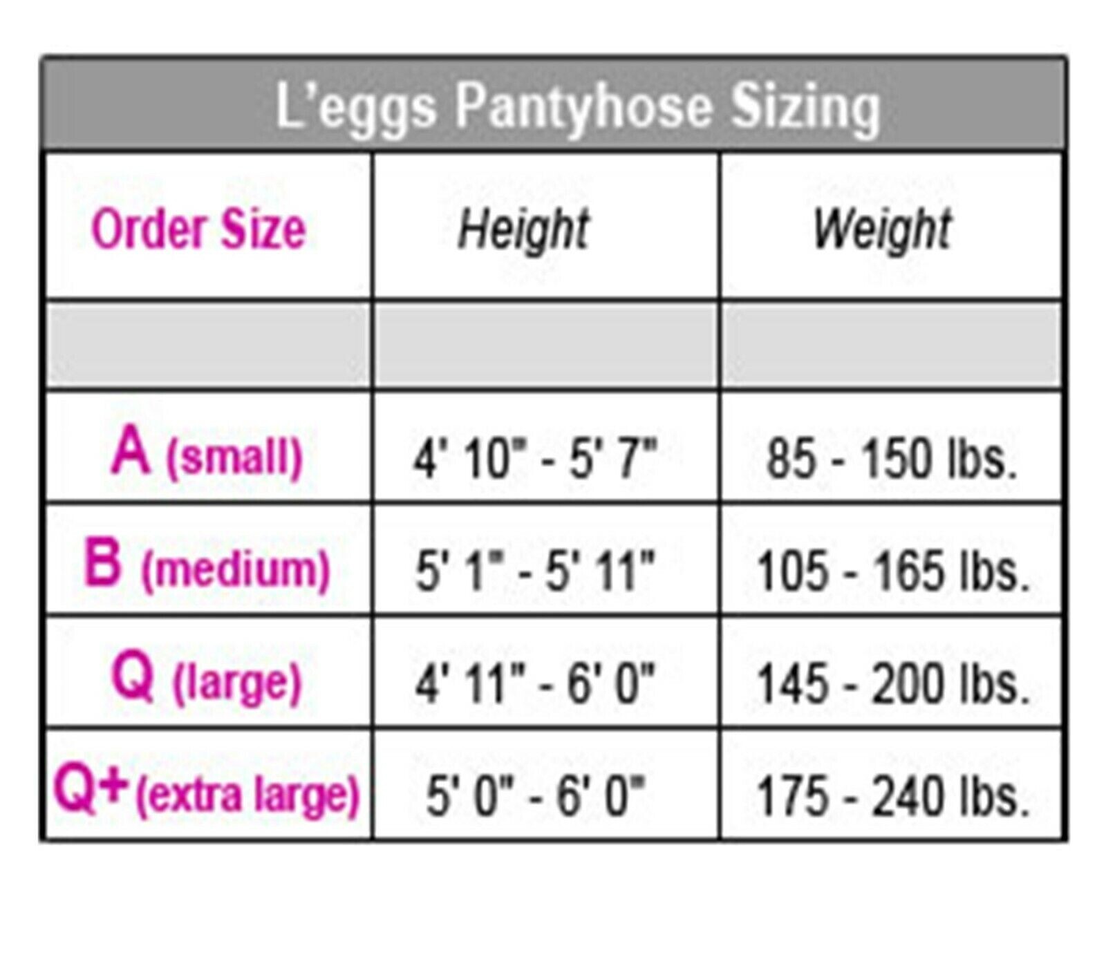 L’eggs Sheer Energy Control Top Jet Black Sheer Tights ~ B Jet Black 95698