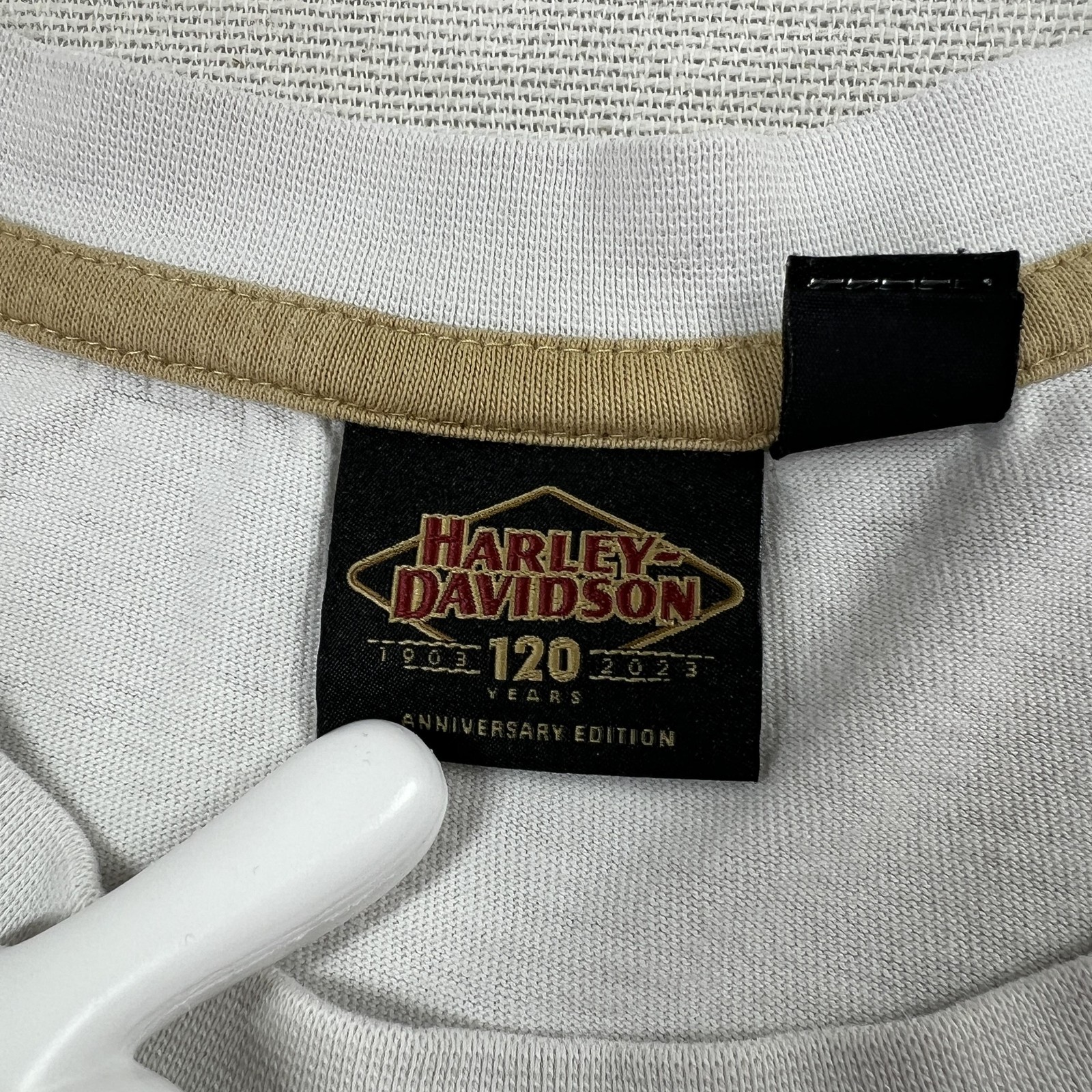 Harley-Davidson Shirt Mens 2XL White 120th Anniversary 1903-2023 Graphic Tee