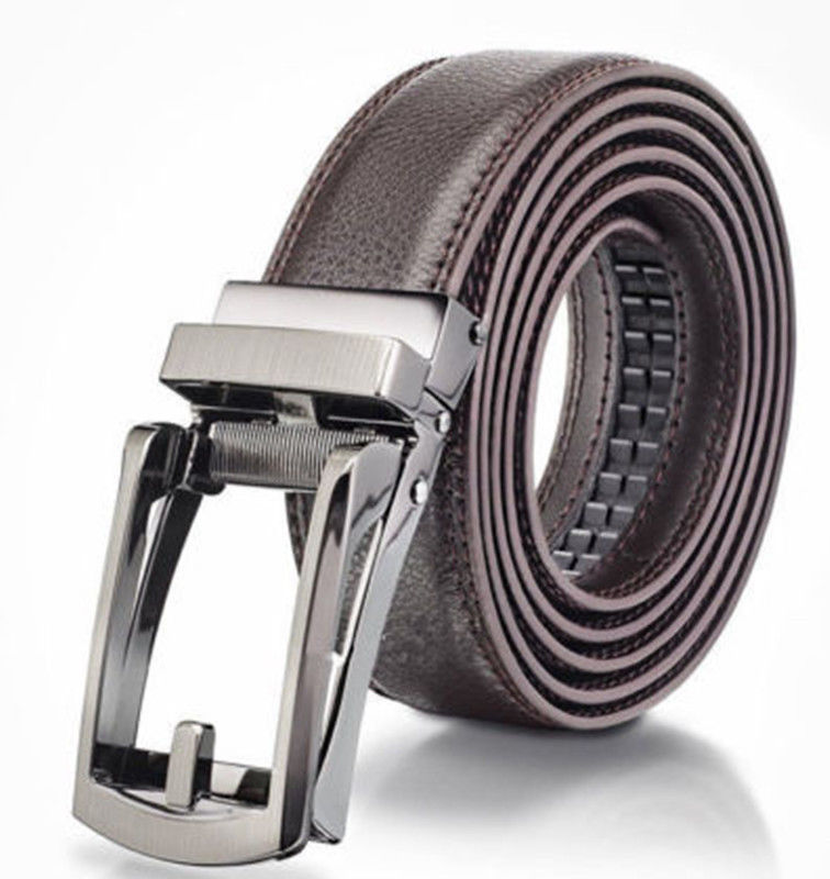 Cosy Installation Leather Belt Automatic Adjustable Men Gift Adult US Seller