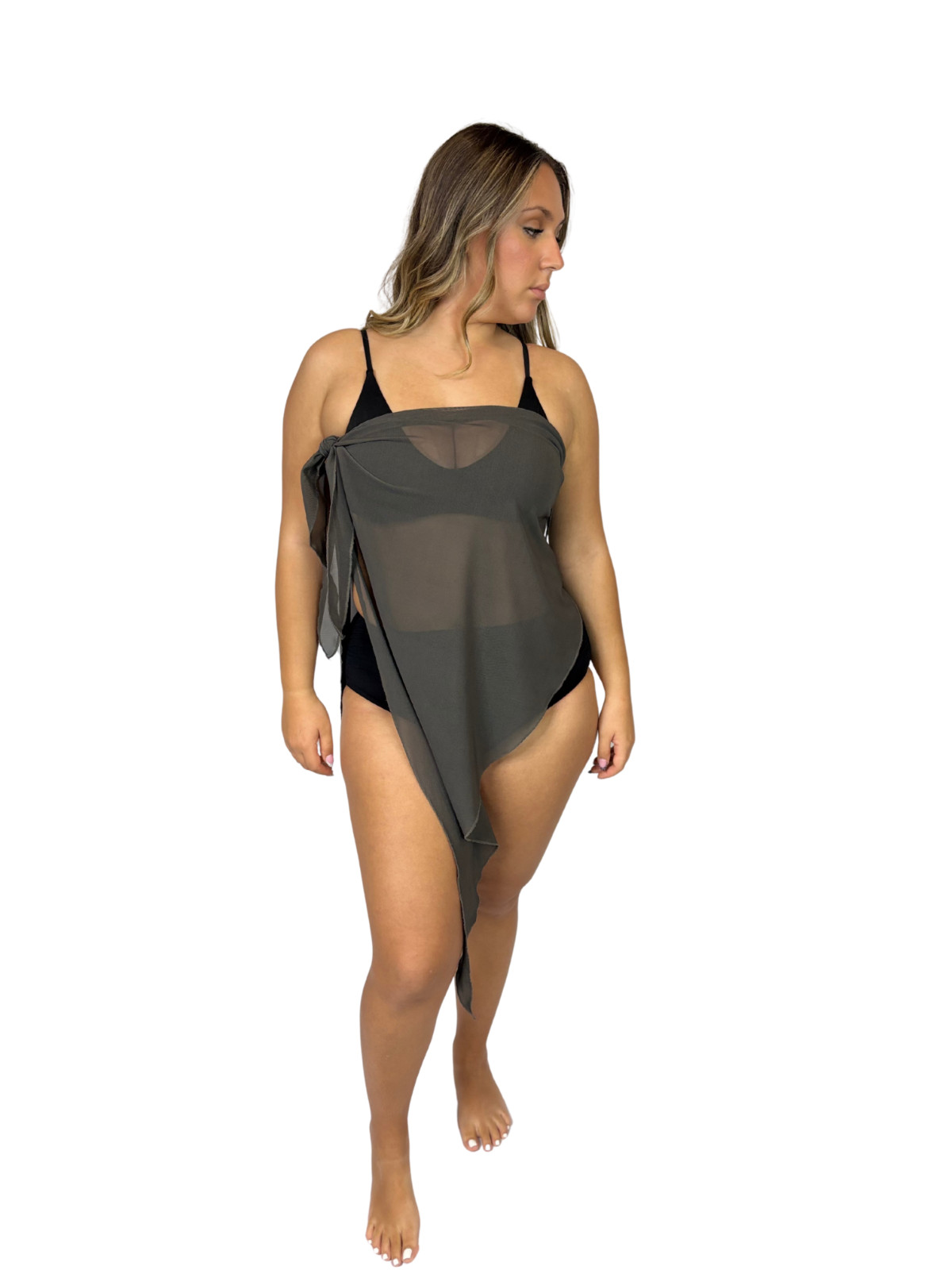 inkaWrap by Inka Resort: MULTIFUNCTIONAL SWIM COVER UP – GREY – Size 2: XL/XXXXL