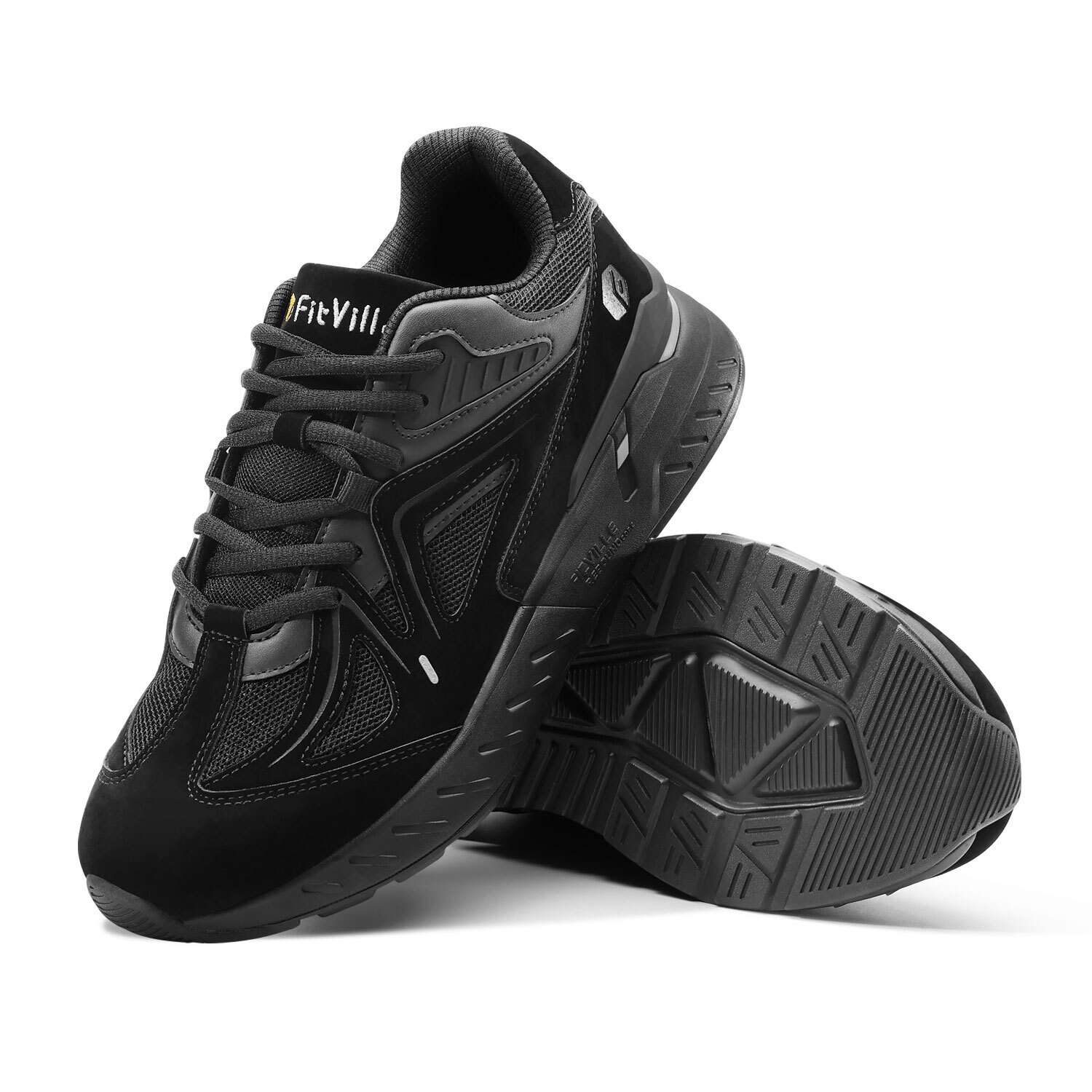 FitVille Men Extra Wide Walking Shoes Arch Support Sneaker Flat Feet Pain Relief