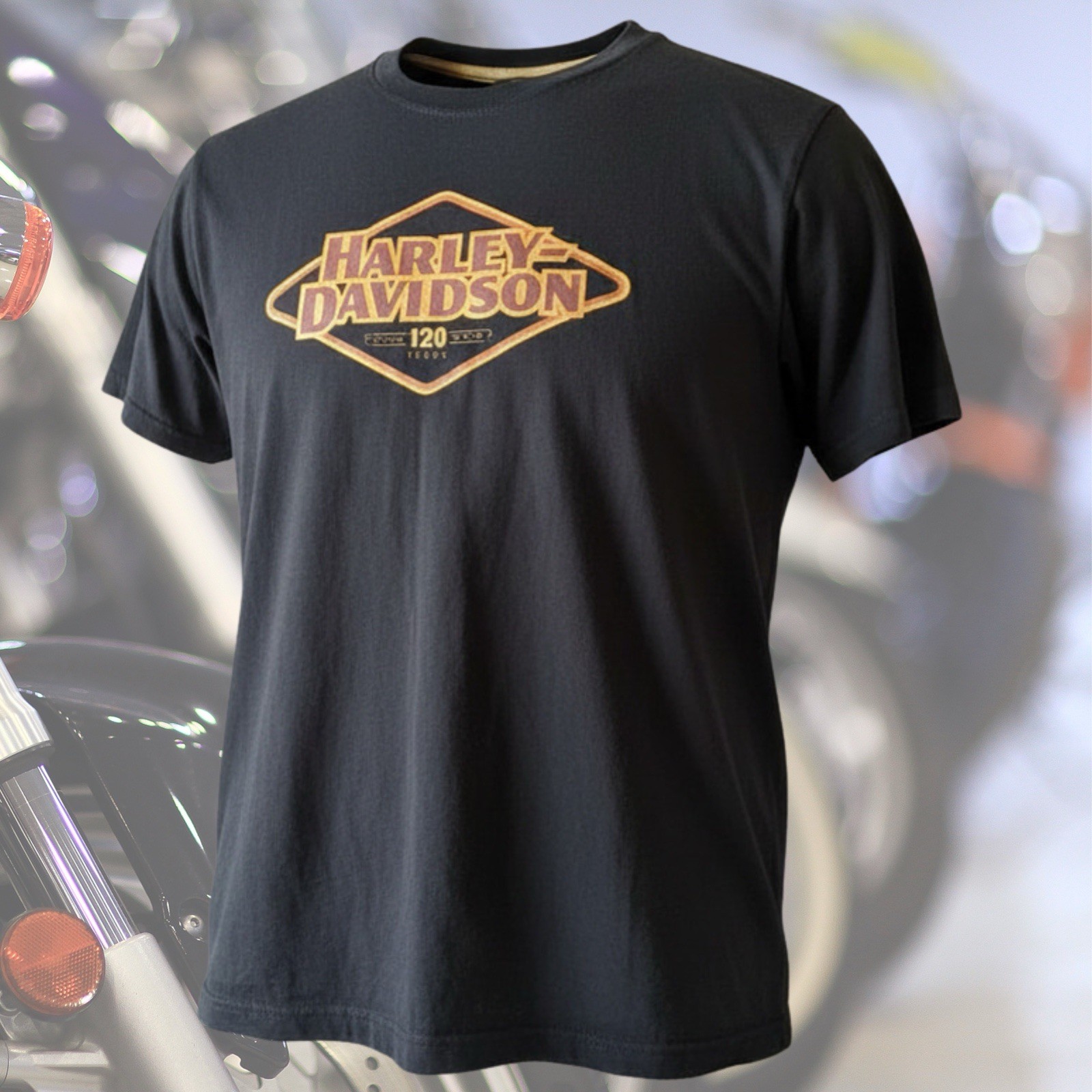Harley-Davidson 120th Anniversary T-Shirt Men’s M Black 1903-2023 Motorcycle Tee