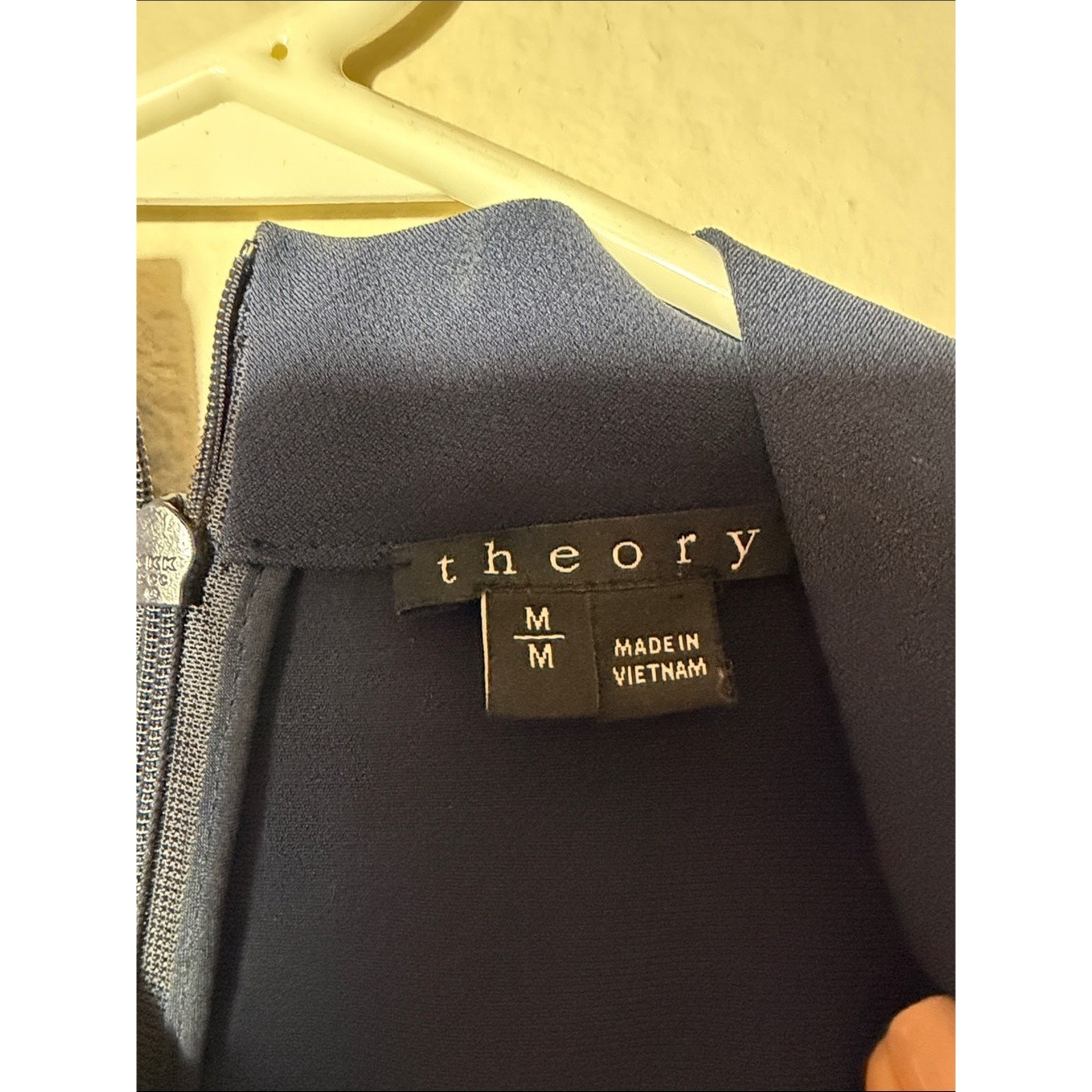 Theory Navy Sleeveless Mock-Neck Camisole