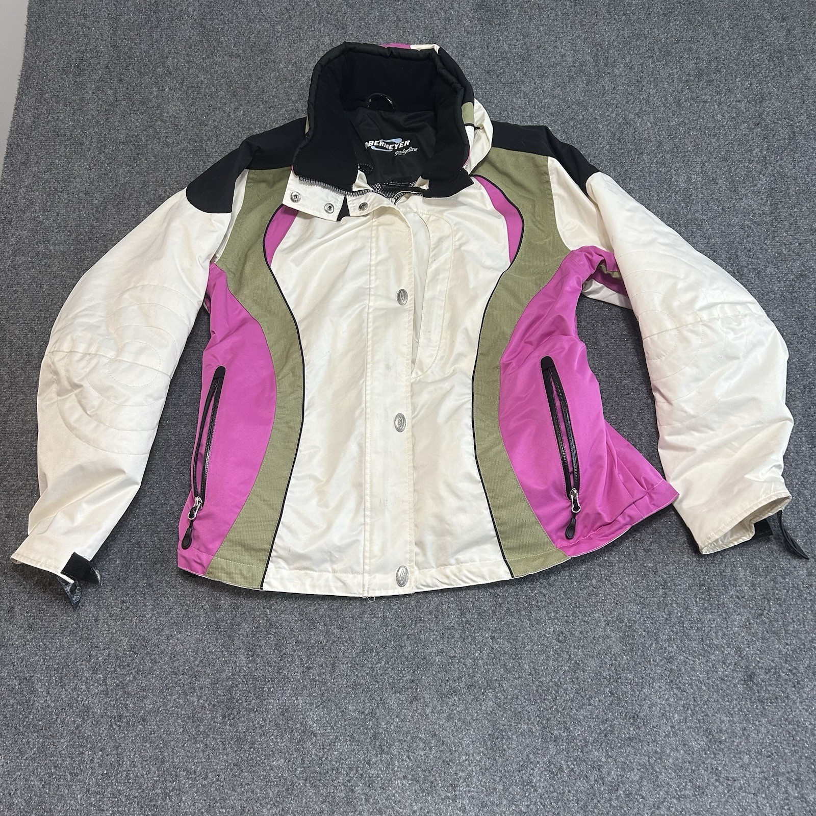 Obermeyer Ridgeline Women’s Ski Jacket Size 14 with hood wind/rain proof