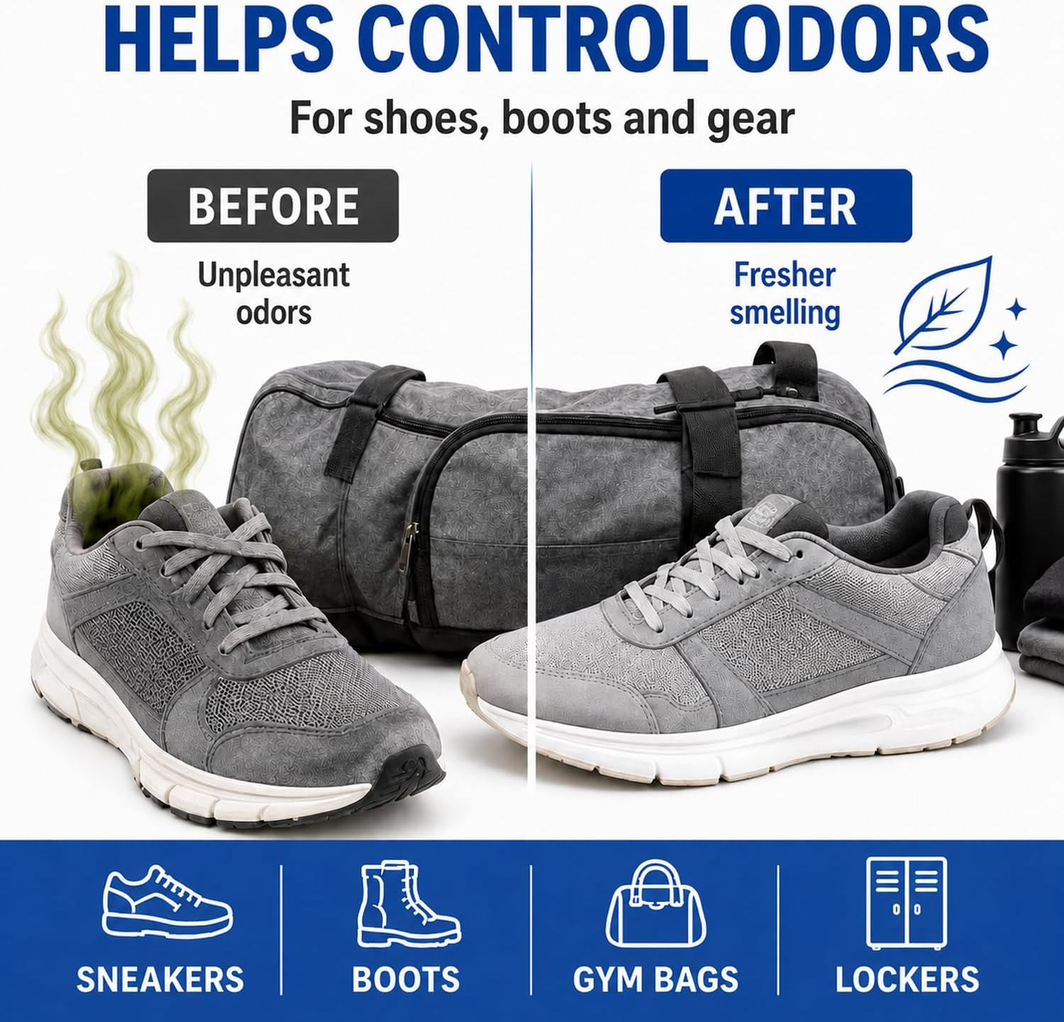 Sneaker Deodorizer Shoe Freshener Balls, Odor Eaters for Shoes Boots Mules, Smel