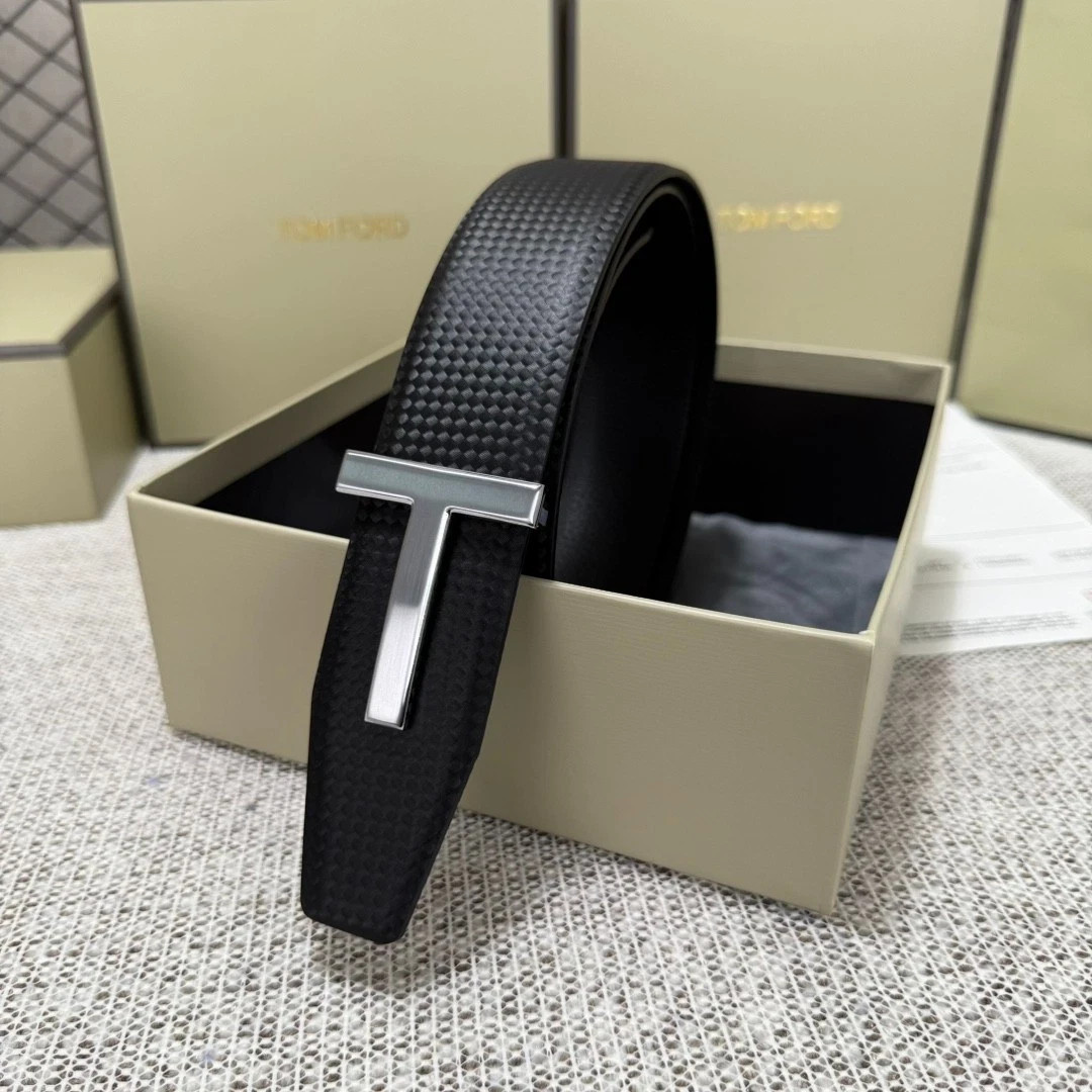 Tom Ford Lychee Pattern Casual/Professional Leather Belt