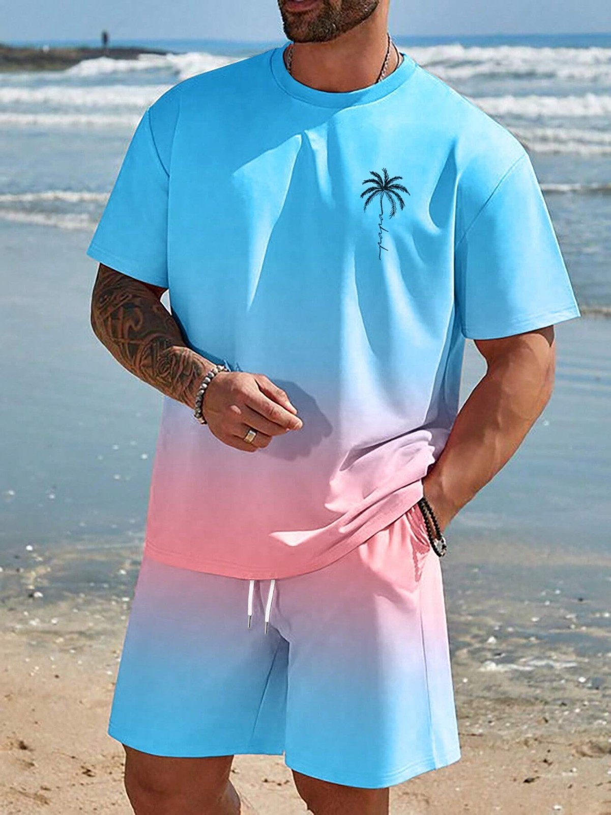 Men’s Short And Short Sleeve Set Up To 6X