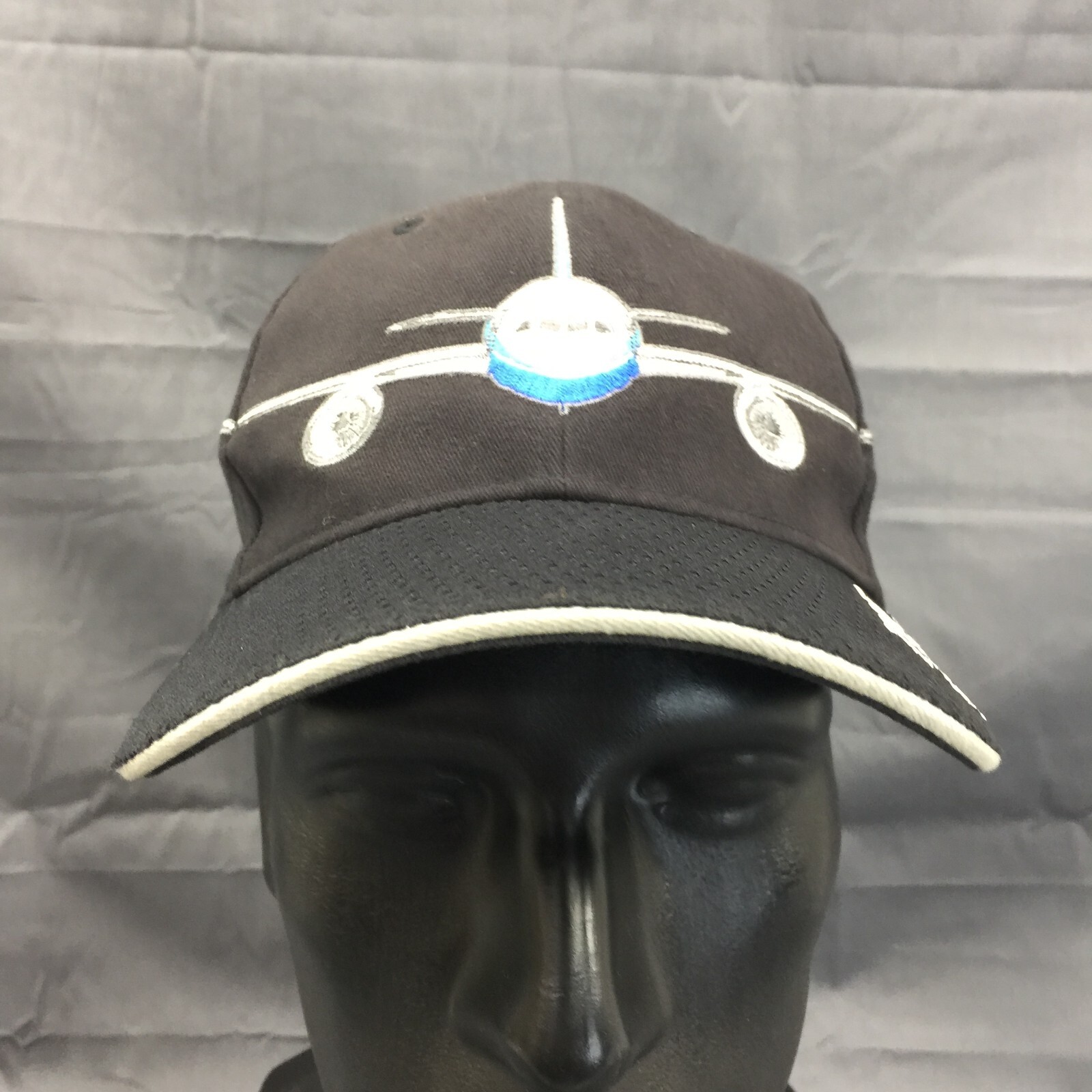 Boeing 787 Dreamliner Embroidered Hat 07-08-07 Black Commercial Plane Adjustable