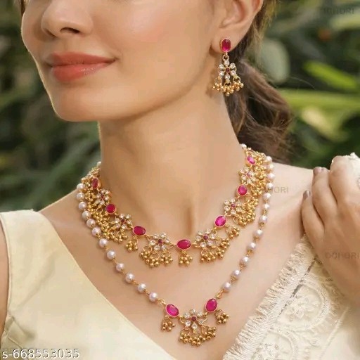 Indian Bollywood Gold Plated Kundan Choker Bridal Necklace Earrings Jewelry Set