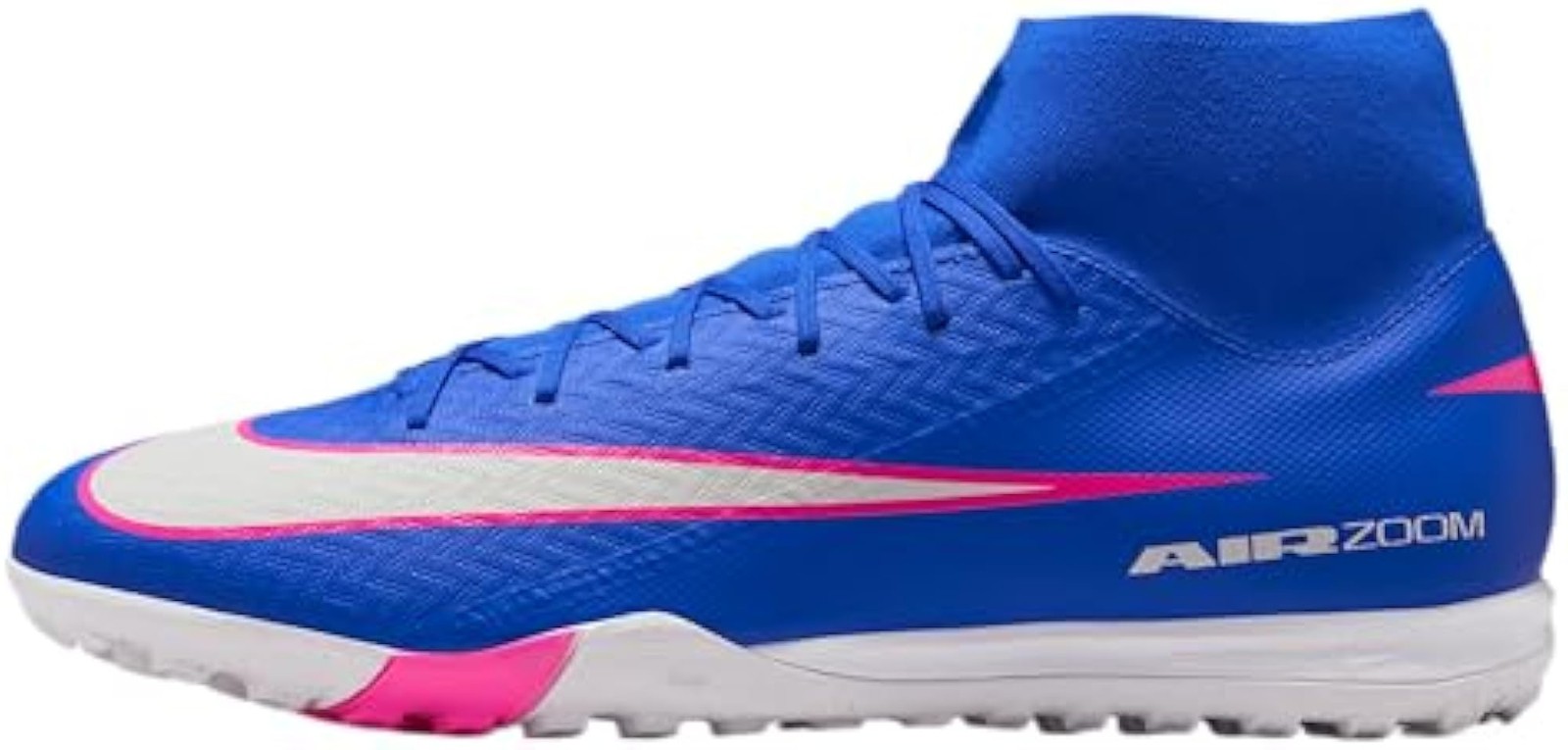 Nike Mercurial Superfly 10 Academy Turf High-Top Soccer Shoes (Racer Blue/White)