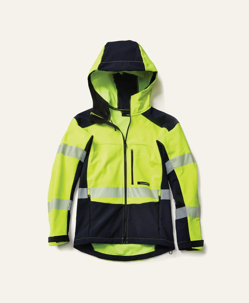 New Truewerk S3 Solution Hoodie Jacket Hi-Vis Yellow Men’s Size Medium MSRP $189