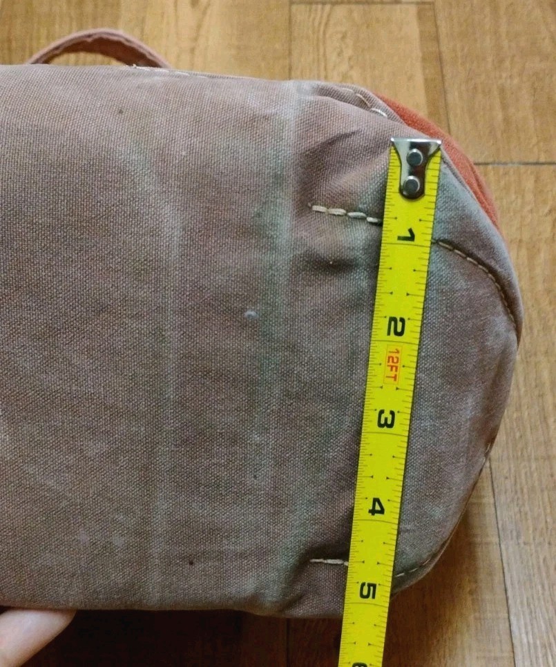L.L.Bean Boat and Tote Open Top Vintage Made In USA Heavy Cotton Red/Brown
