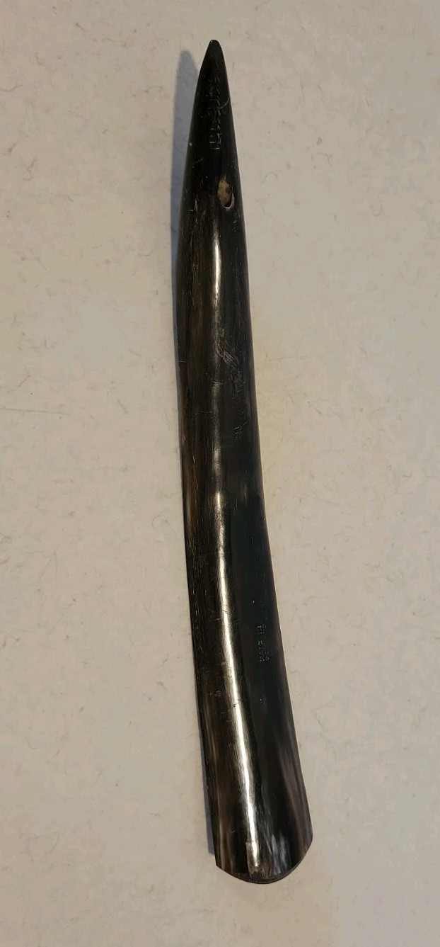 Authentic Handmade in Scotland Ox Horn Shoe Horn 8.5 Inches
