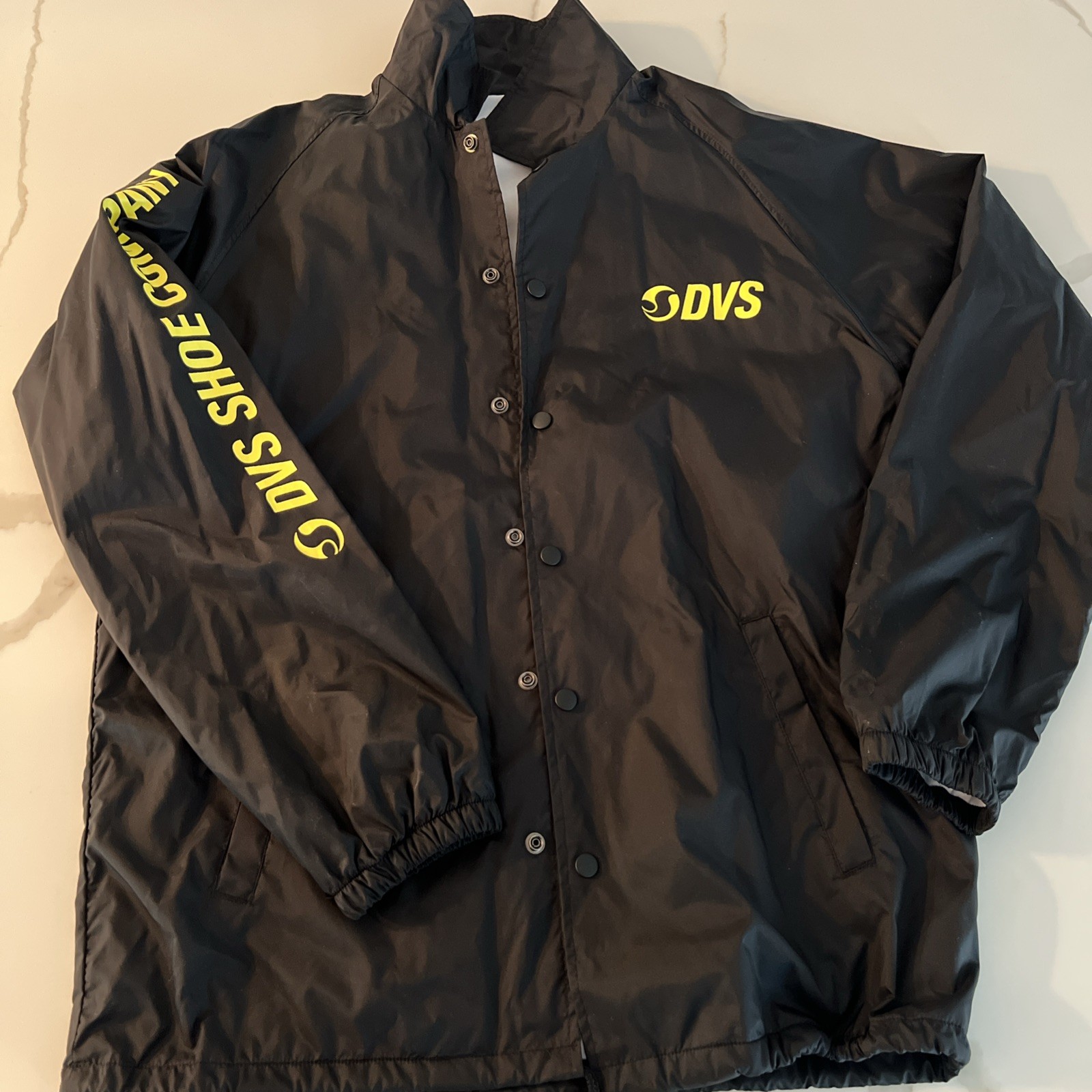 DVS Skate Shoe Company Men’s XL black nylon lined jacket New W/O Tags.