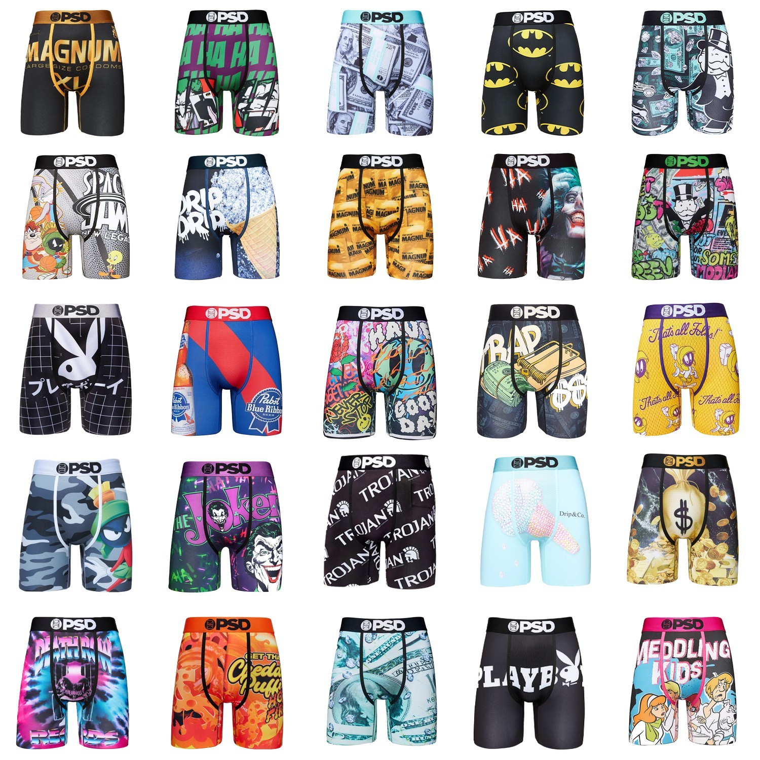 PSD Underwear Mystery Box – Men’s Boxer Briefs – Random 2/3/4 Pack
