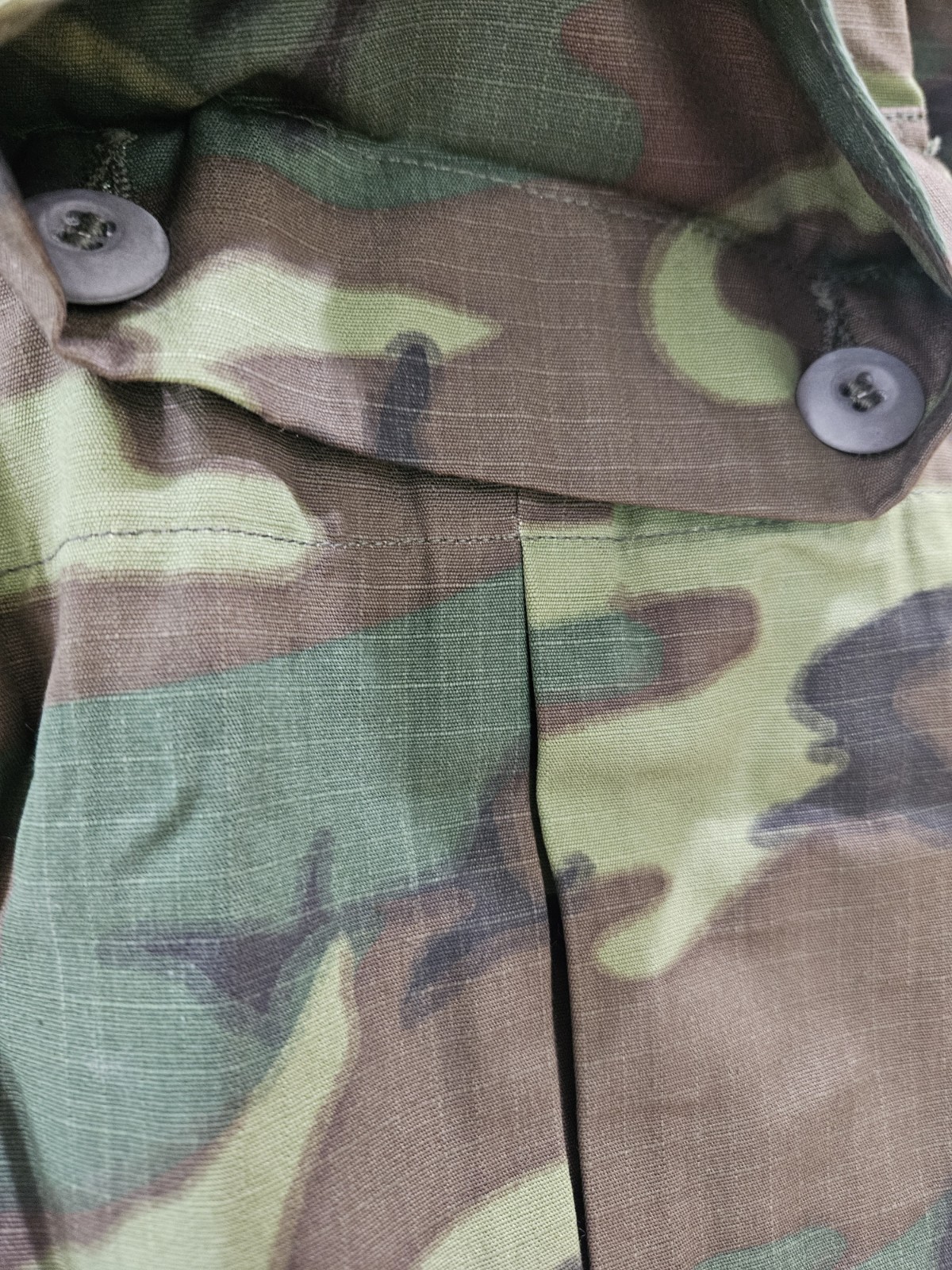 Vtg Vietnam Era ERDL Jungle Jacket Fatigue Poplin Med-Reg/ Mint-New Old Stock