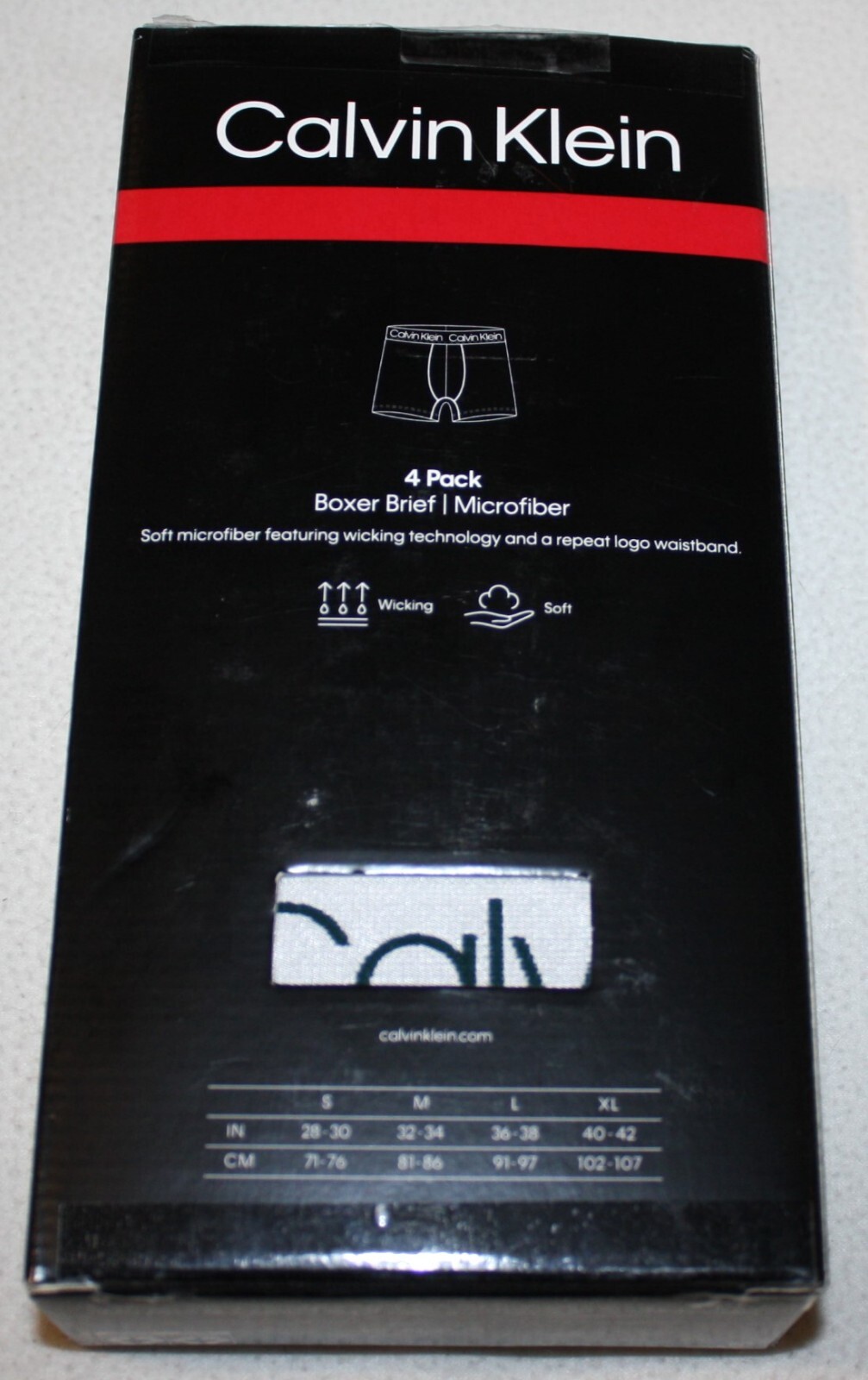 4 Calvin Klein Boxer Briefs Microfiber Stretch Multicolor 4 Pack Underwear $54