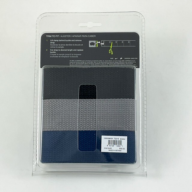 NIKE MENS WEB BELT 3 IN 1 PACK BLACK/GREY/NAVY FIT SIZE UP TO 42″ NEW!! 18650