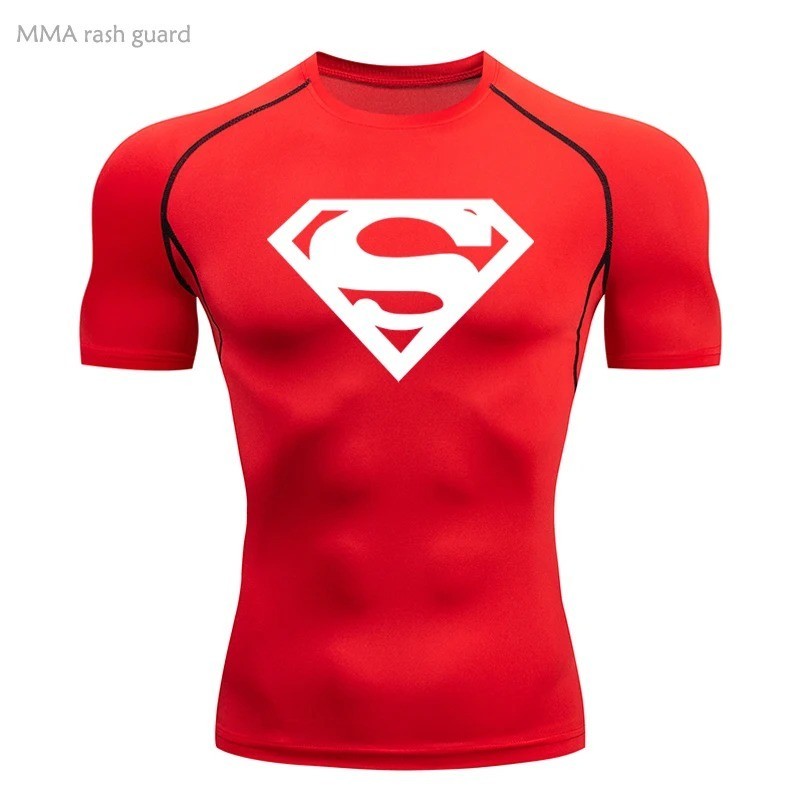 Sports Compression Shirt Men’s T-Shirt Short Sleeve Quick Dry Summer Fitness