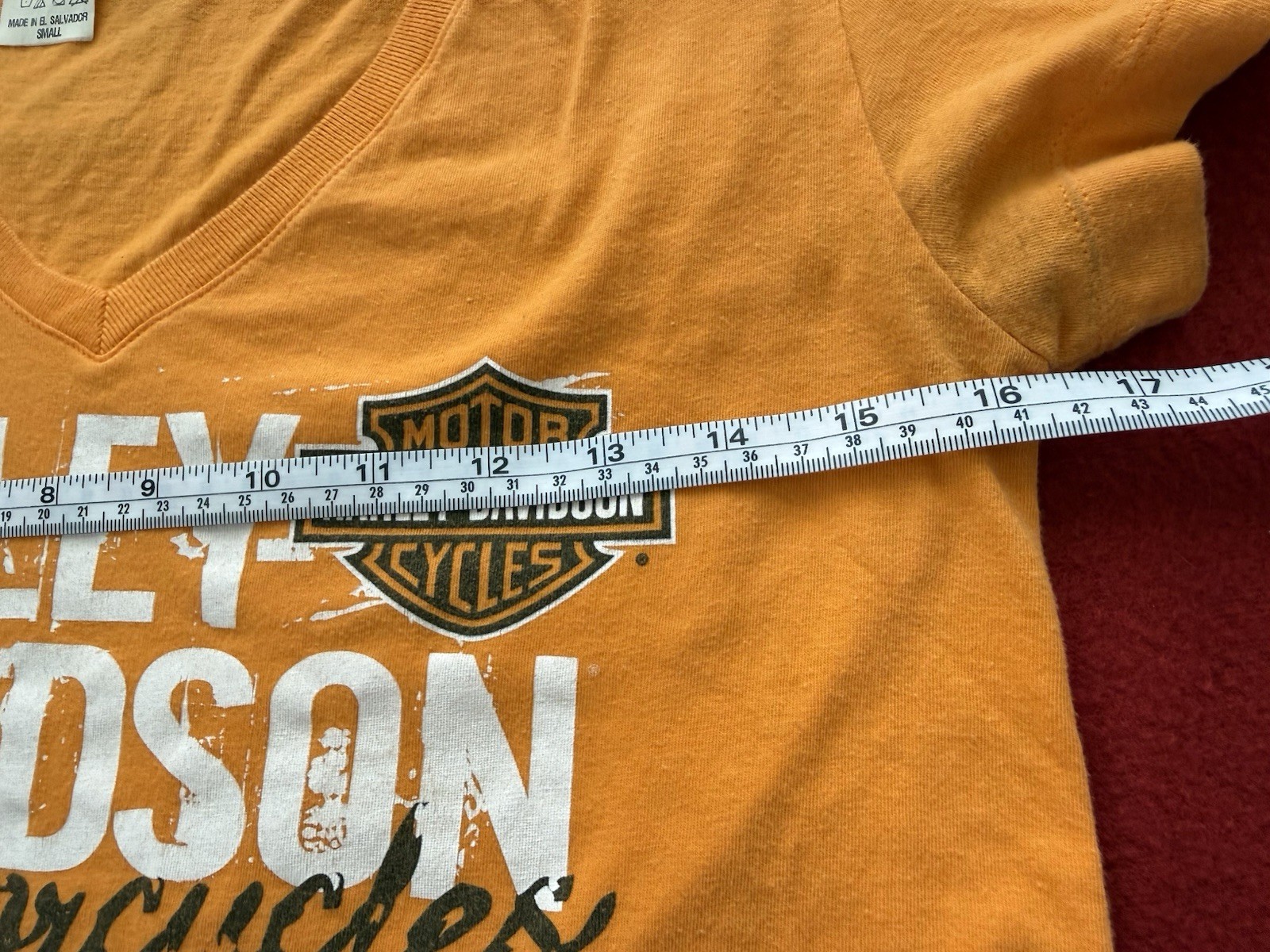 Harley-Davidson Chester Springs PA Womens Size S 1903 V-Neck Tee Closed Dealer