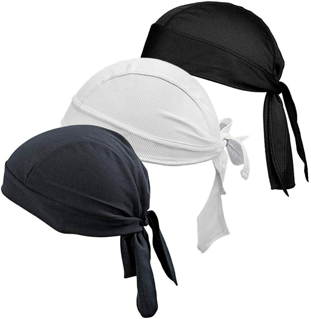 Men Women Dew Rags Sweat Wicking Cycling Beanie Helmet Liner Skull Cap Chemo Hat