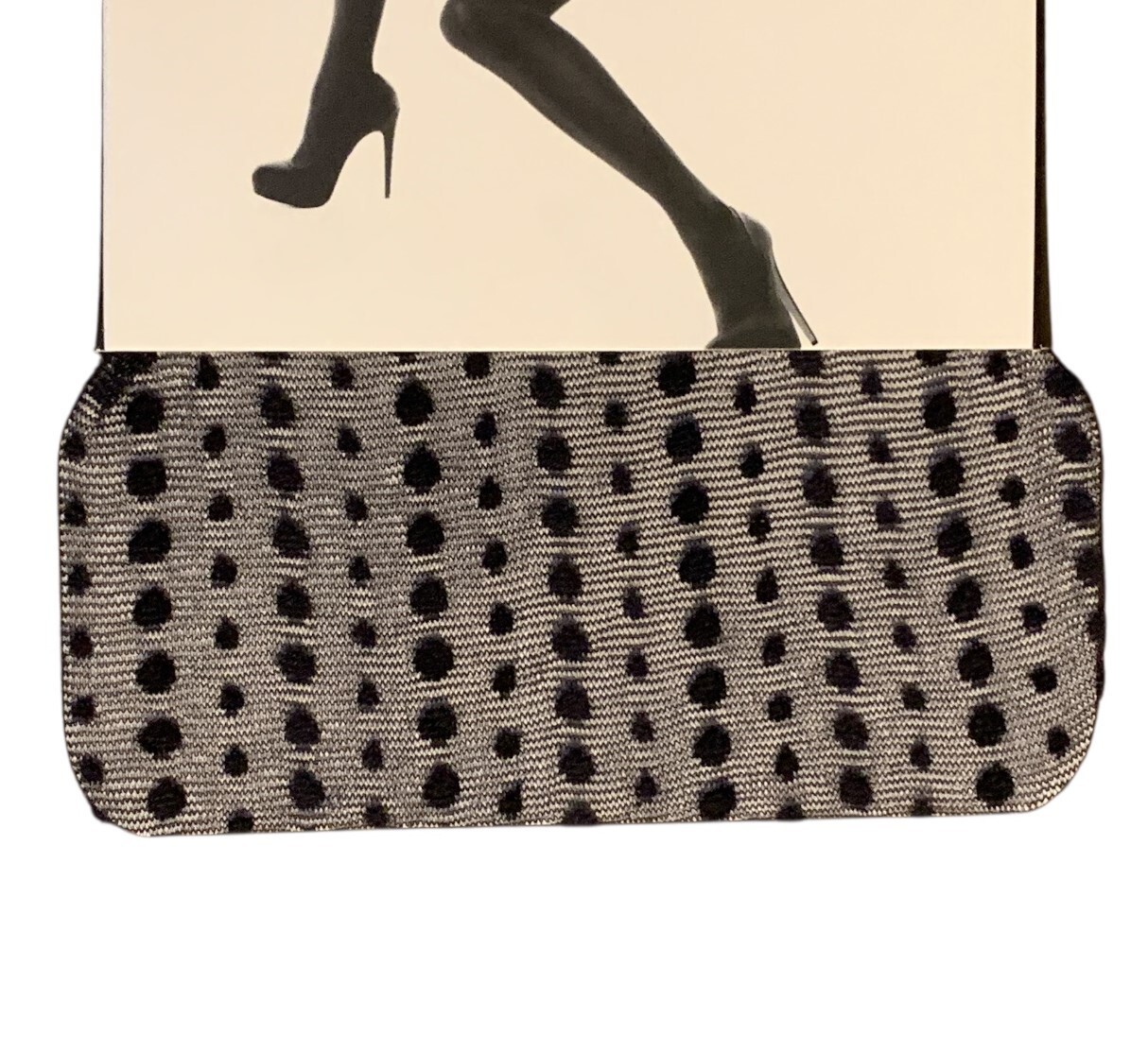 2 Pack Express Full Length Sheer Lots of Dots Pattern Black Nylon Tights M/L New