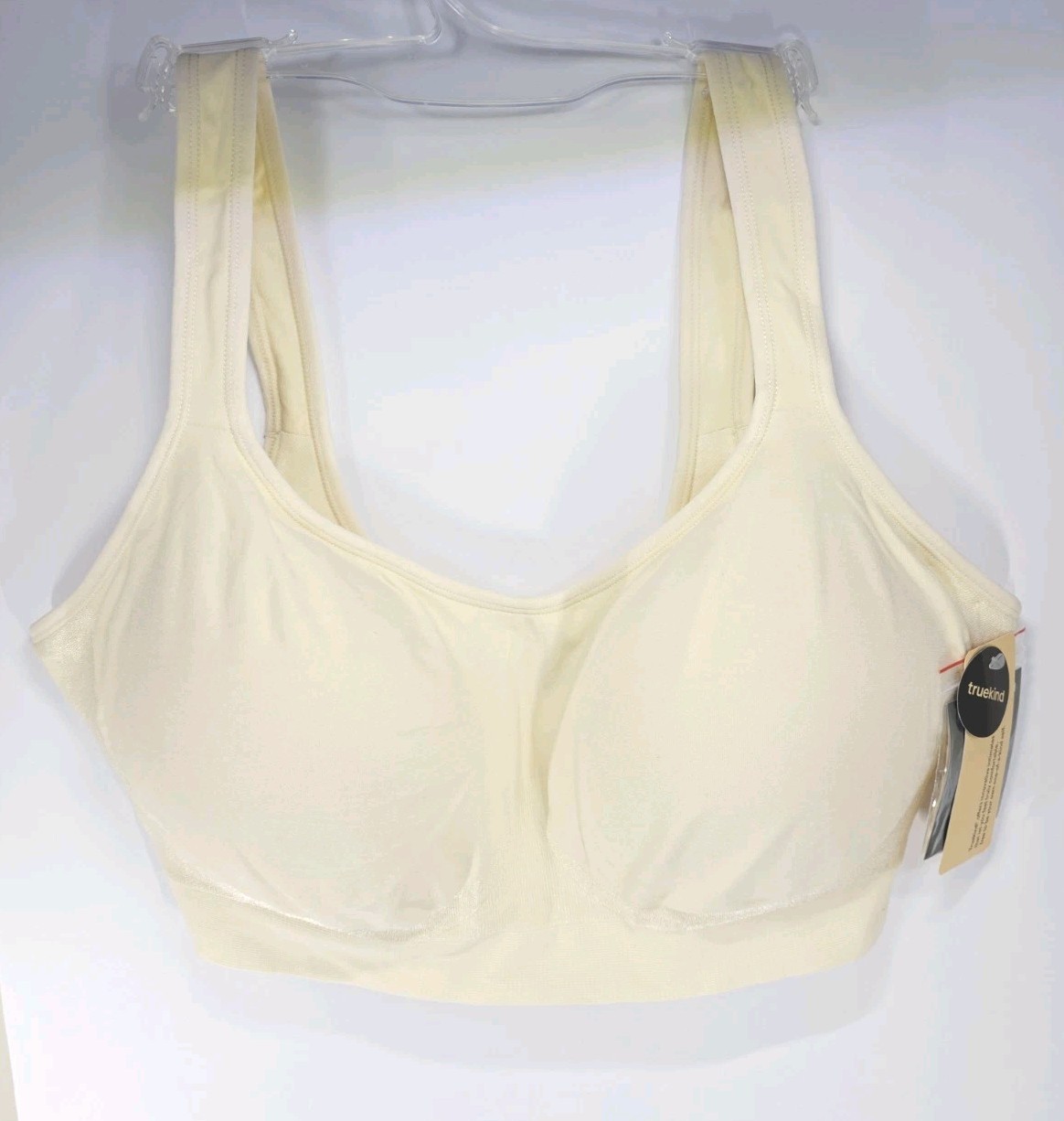 Truekind Daily Comfort Wireless Shaper Bra Beige 2XL NWT