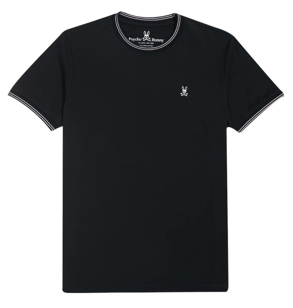 Men’s Psycho Bunny Logan Crew Neck Tee Black Sz 9 (XXXL)