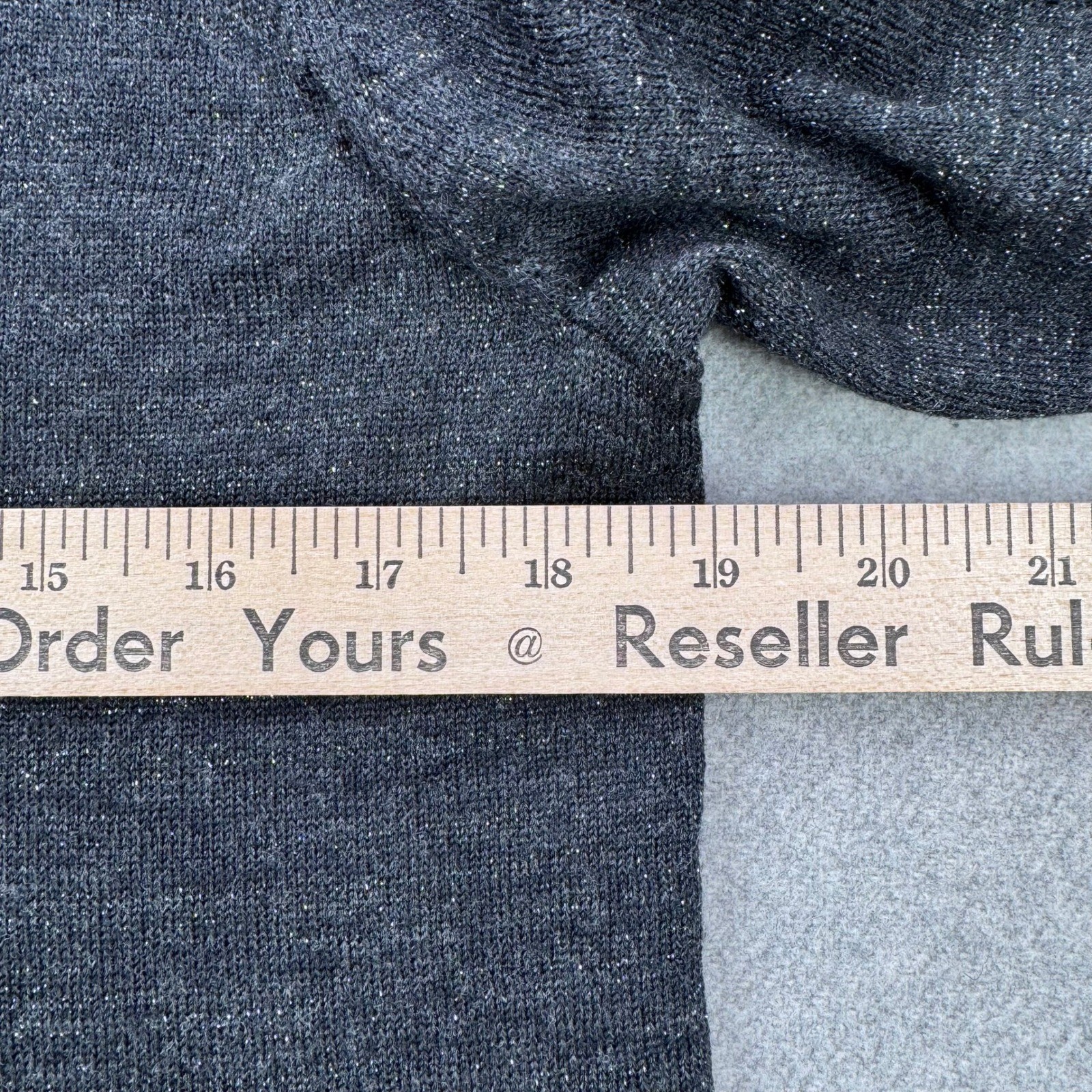EILEEN FISHER Knit Tunic Sweater Top Metallic Sparkle Merino Wool Blend Size M
