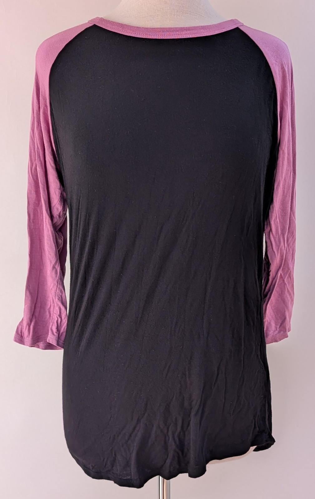 LuLaRoe Randy Top Size Medium Black and Light Purple