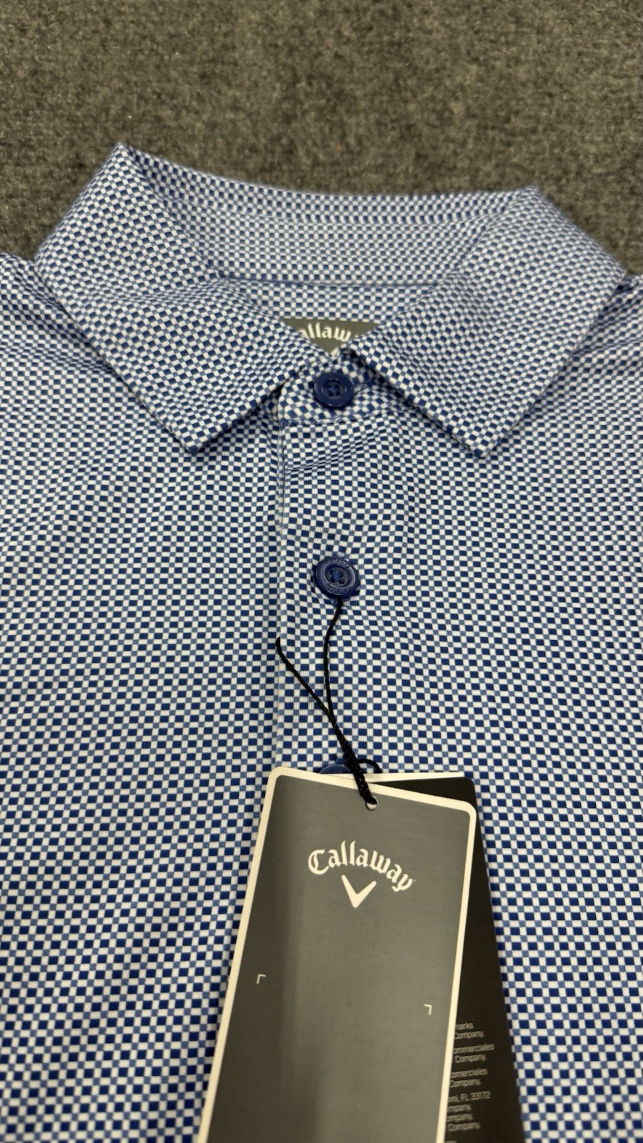 Callaway Men’s Opti-Dri Blue Golf Polo Size XL Short Sleeve Lightweight