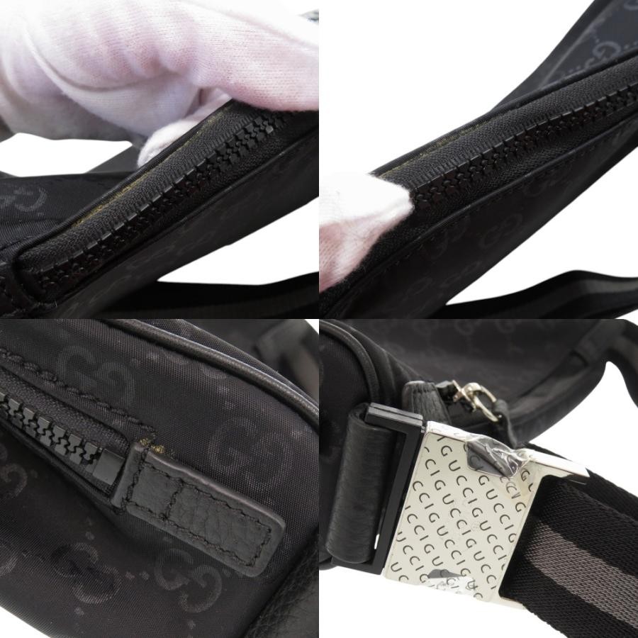 GUCCI Bag: Nylon GG Black W25H19D11cm w/dust bag;