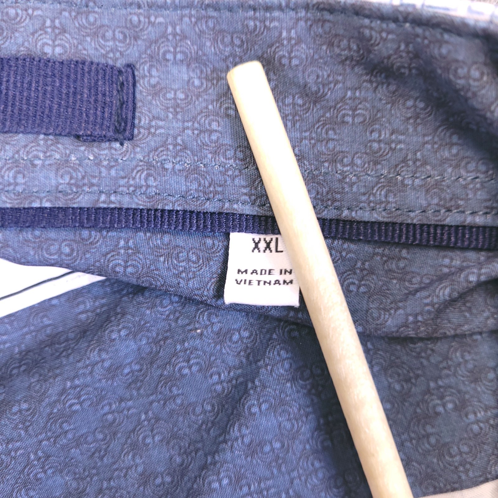 7D 7 Diamonds Toledo Shirt Mens 2XL Button Up Geometric 4 Way Stretch Logo