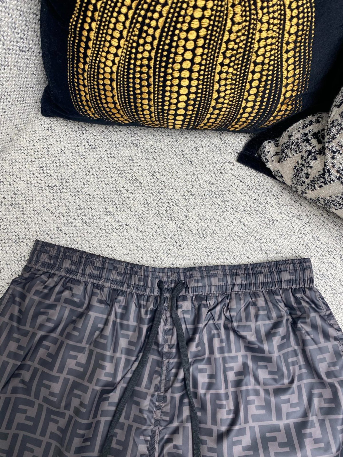Fendi’s new spring/summer shorts are made of twill mulberry silk, men’s size M.